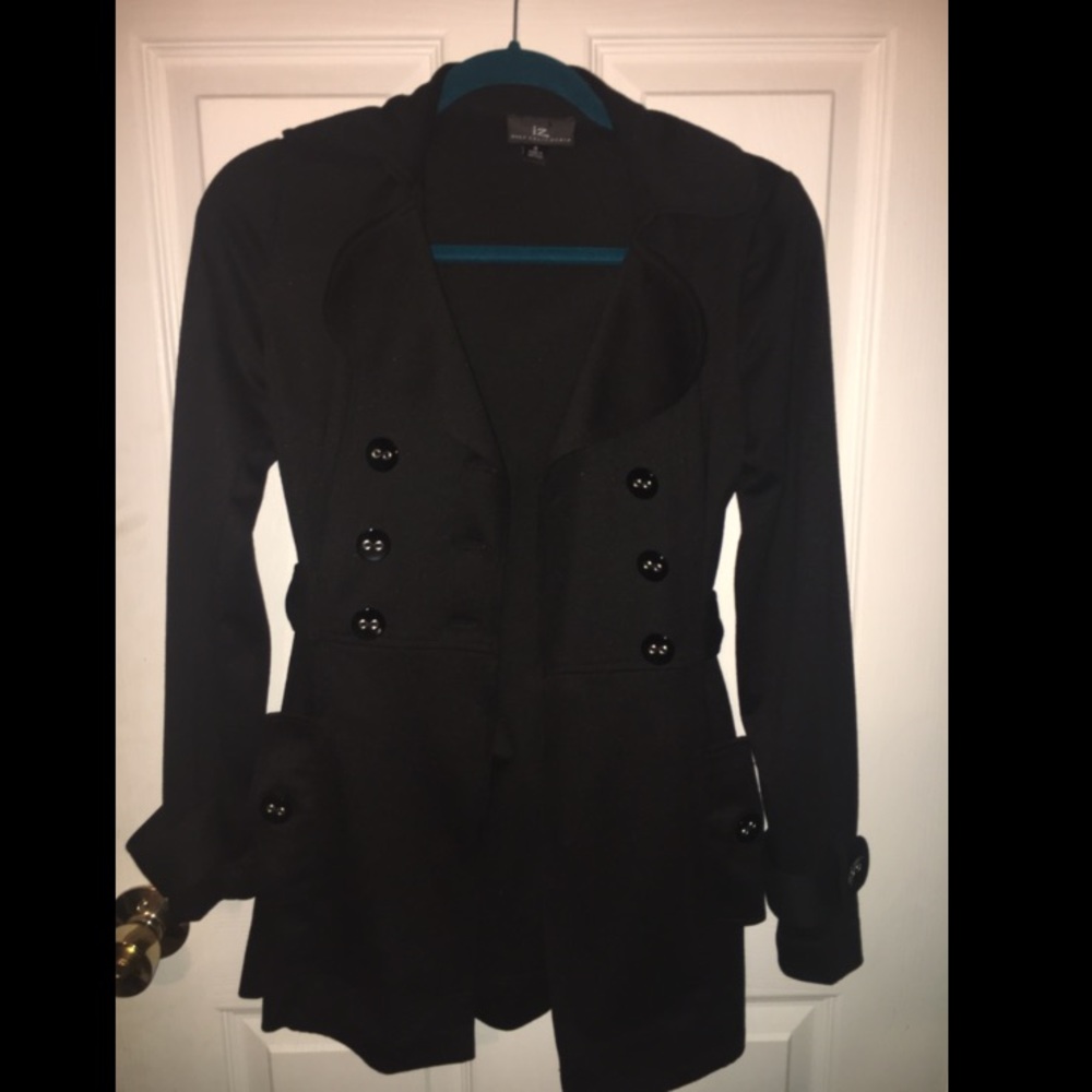 Black small pea coat